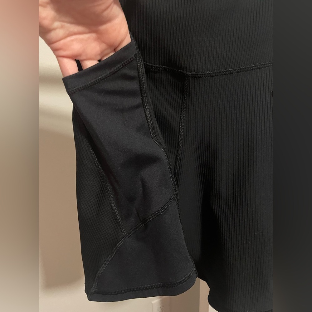 Champion Women's Black Ribbed Biker Shorts - Picture 3 of 7